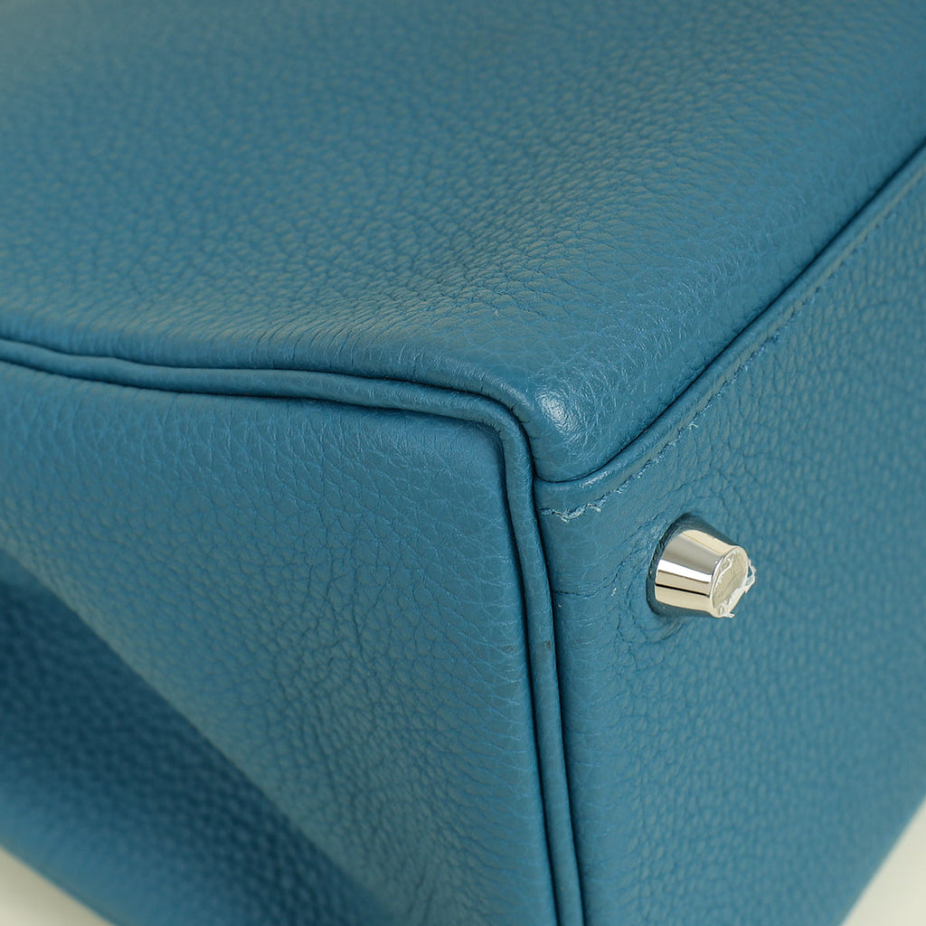 Hermes Cobalt Kelly 32 Retourne Bag