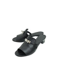 Hermes Noir Candy Sandal 37