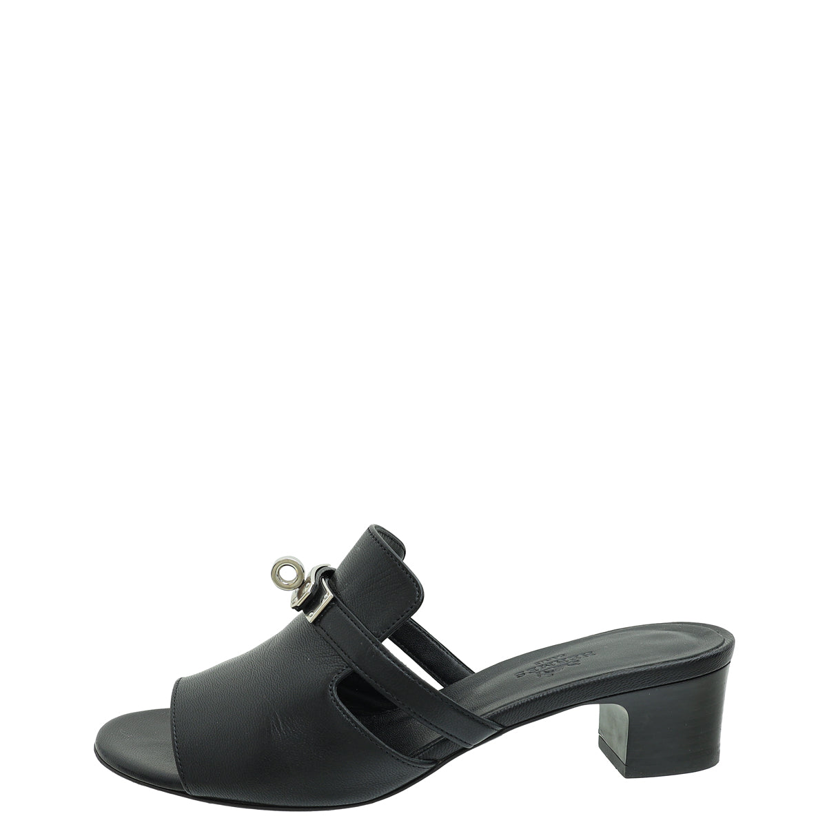 Hermes Noir Candy Sandal 37