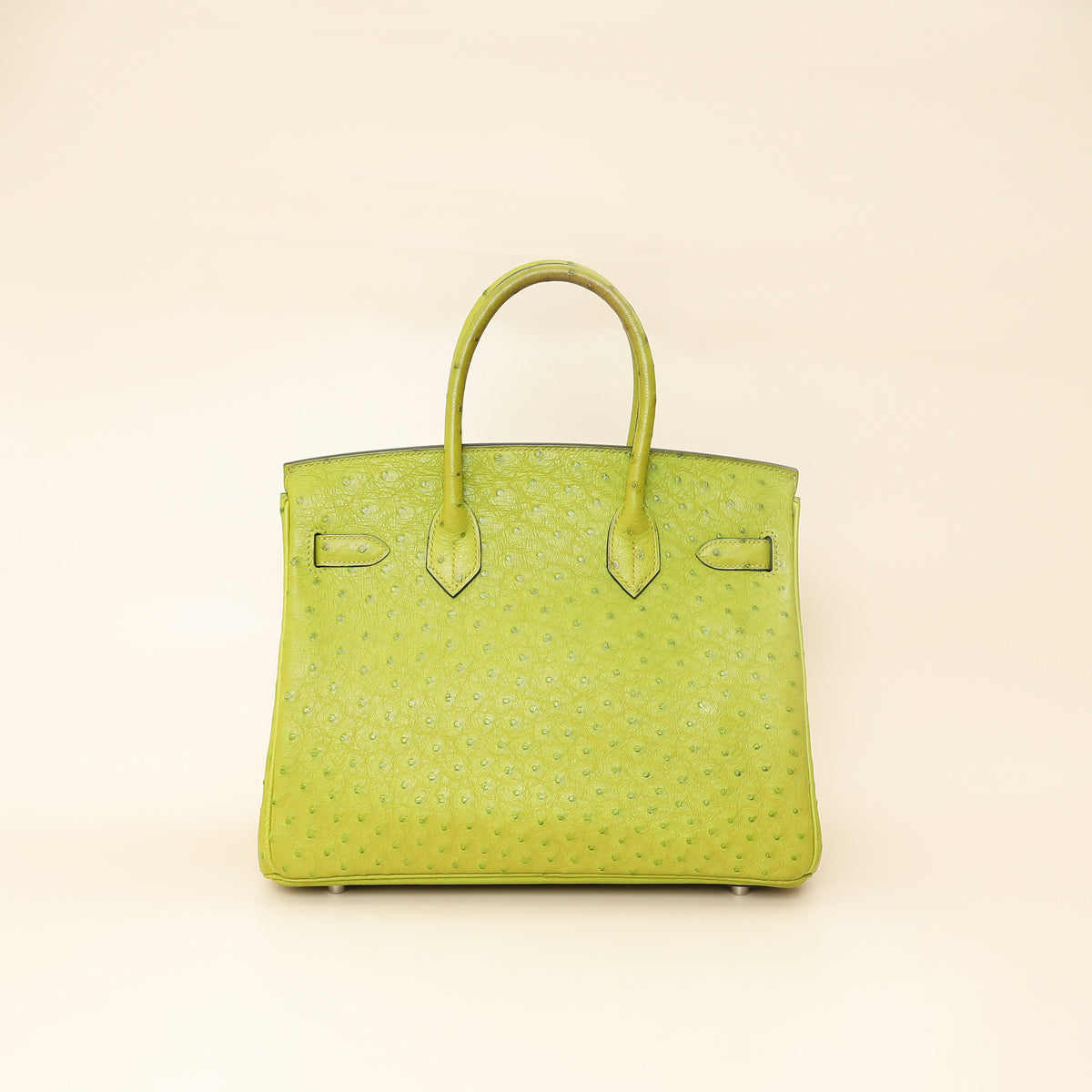 Hermes Vert Anis Ostrich Birkin 30 Bag
