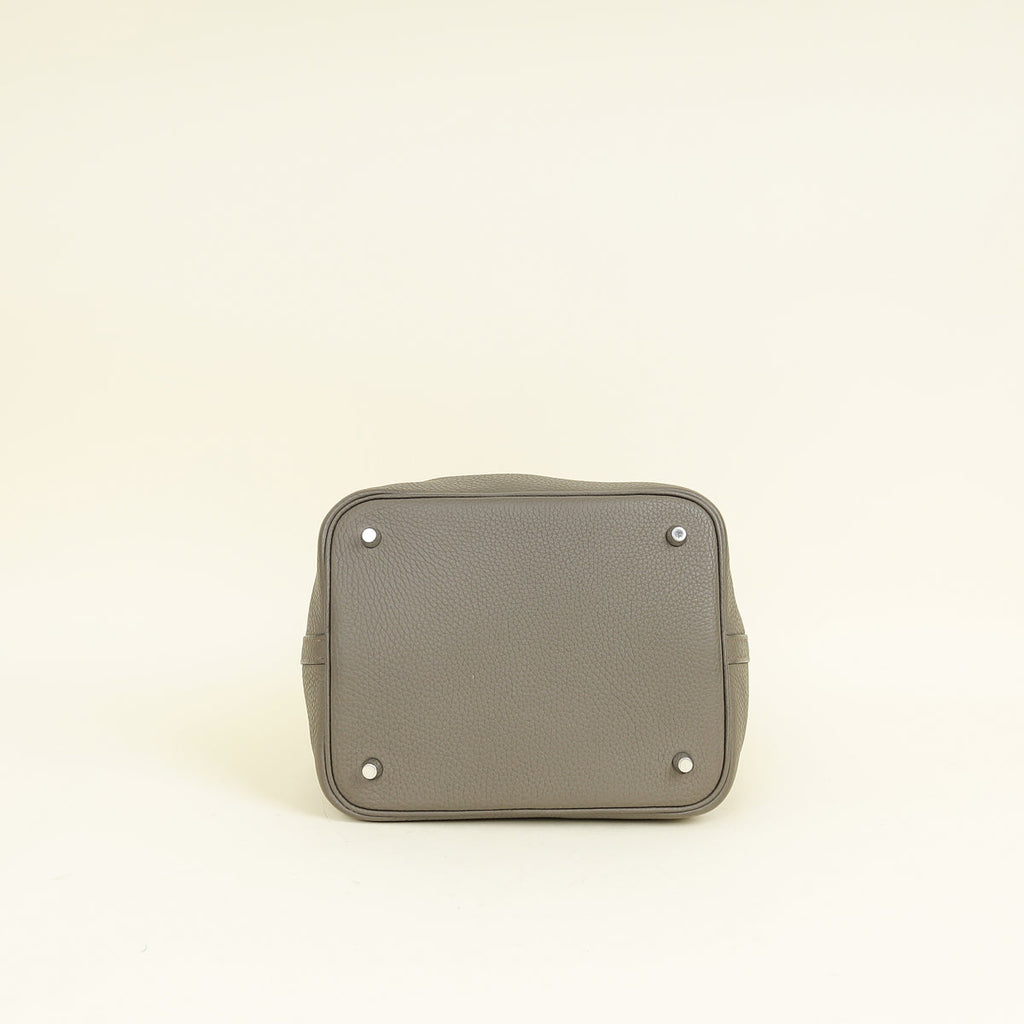 Hermes Gris Etain Picotin Lock 22 Bag