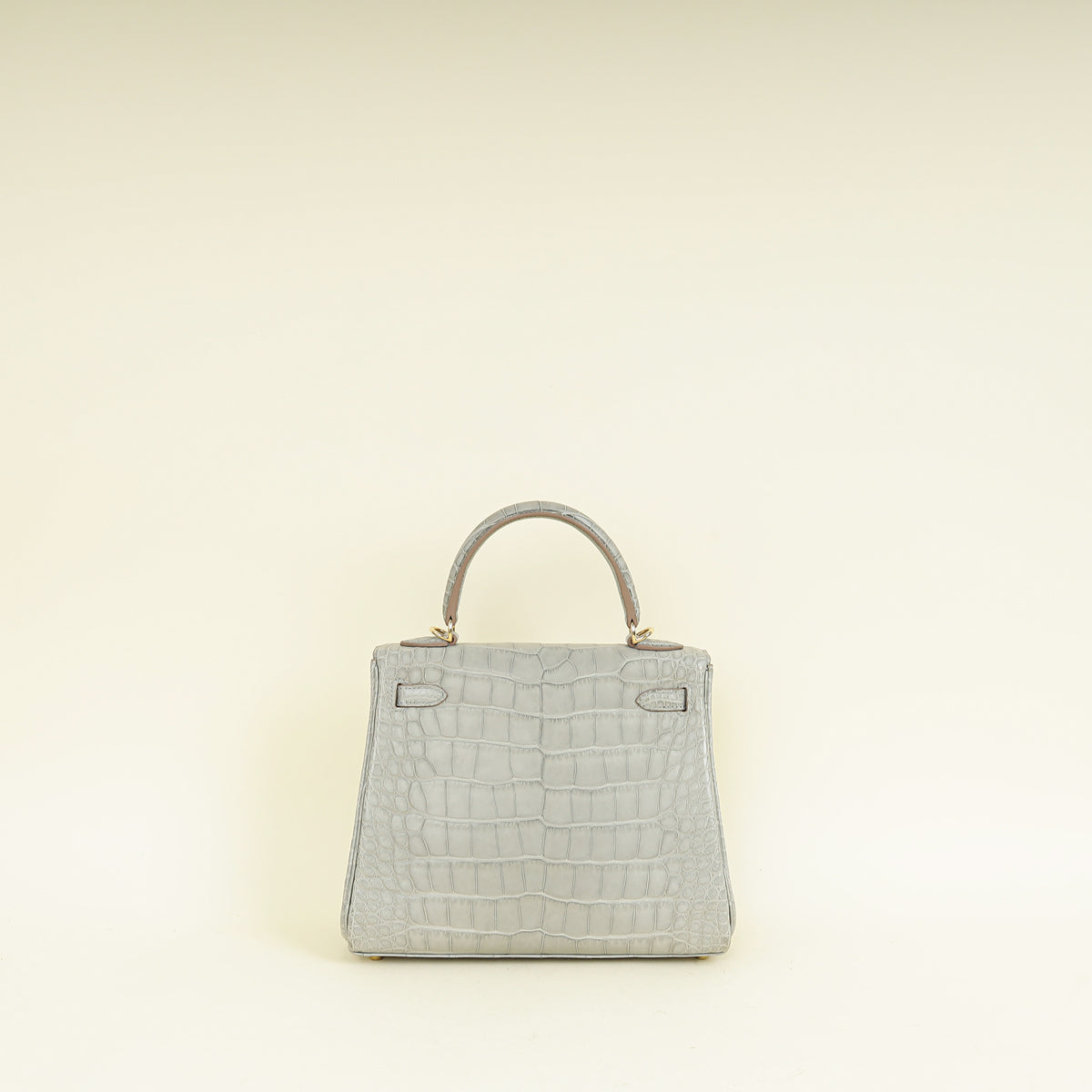 Hermes Bicolor Kelly 25 Verso Retourne Alligator Mississippien Horse Shoe Bag