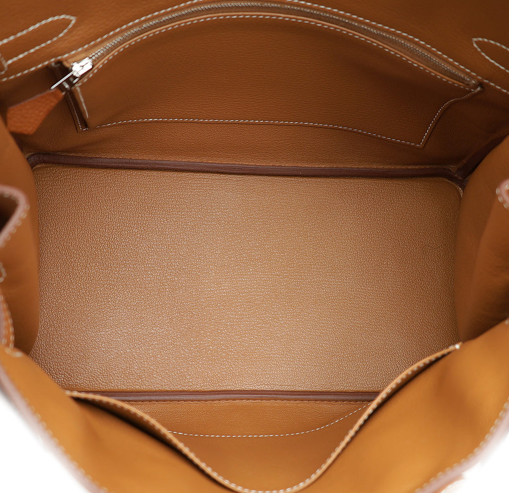 Hermes Fauve Barenia Faubourg Retourne Birkin 30 Bag