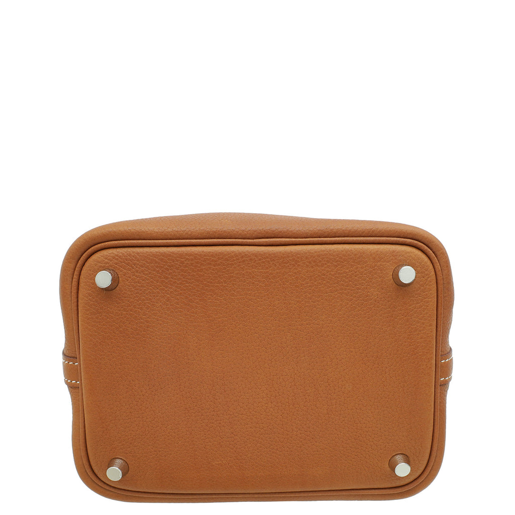 Hermes Fauve Barenbia Faubourg Picotin Lock 18 Bag