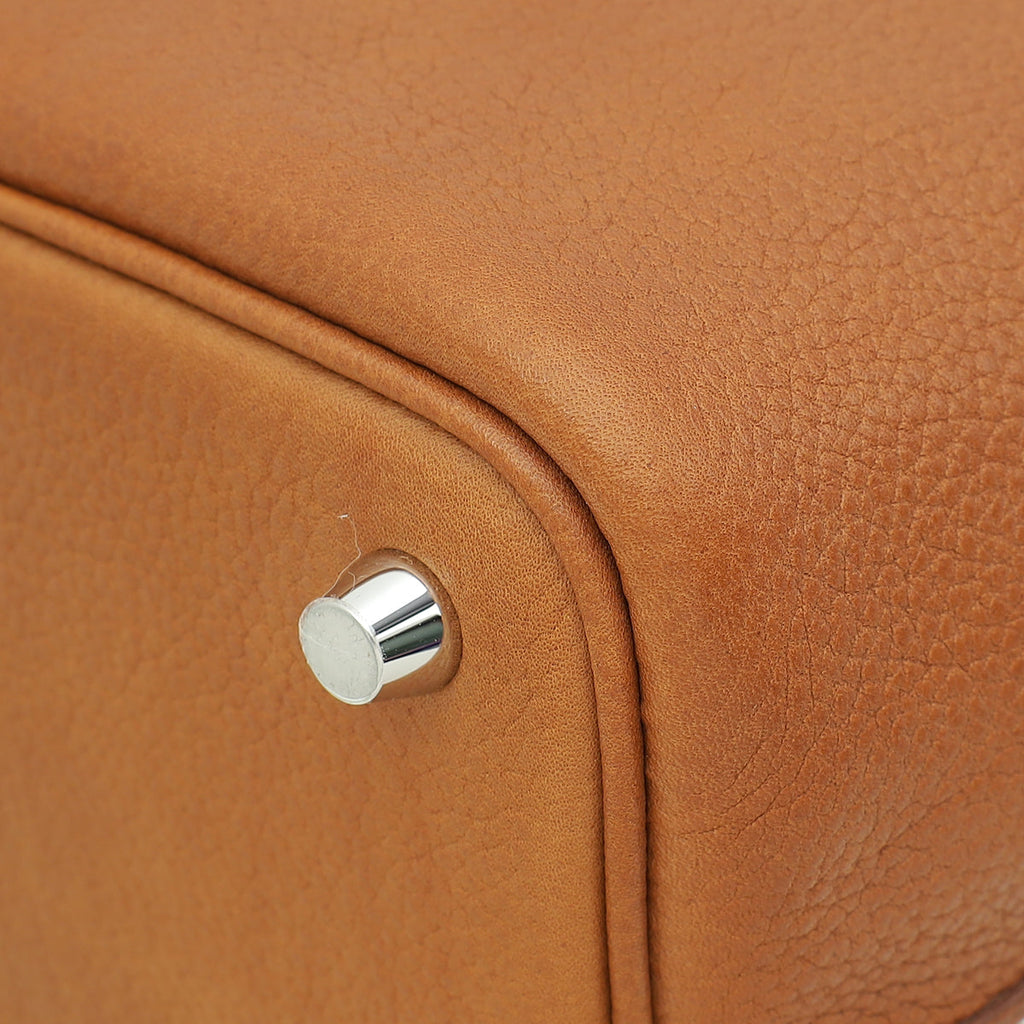 Hermes Fauve Barenbia Faubourg Picotin Lock 18 Bag
