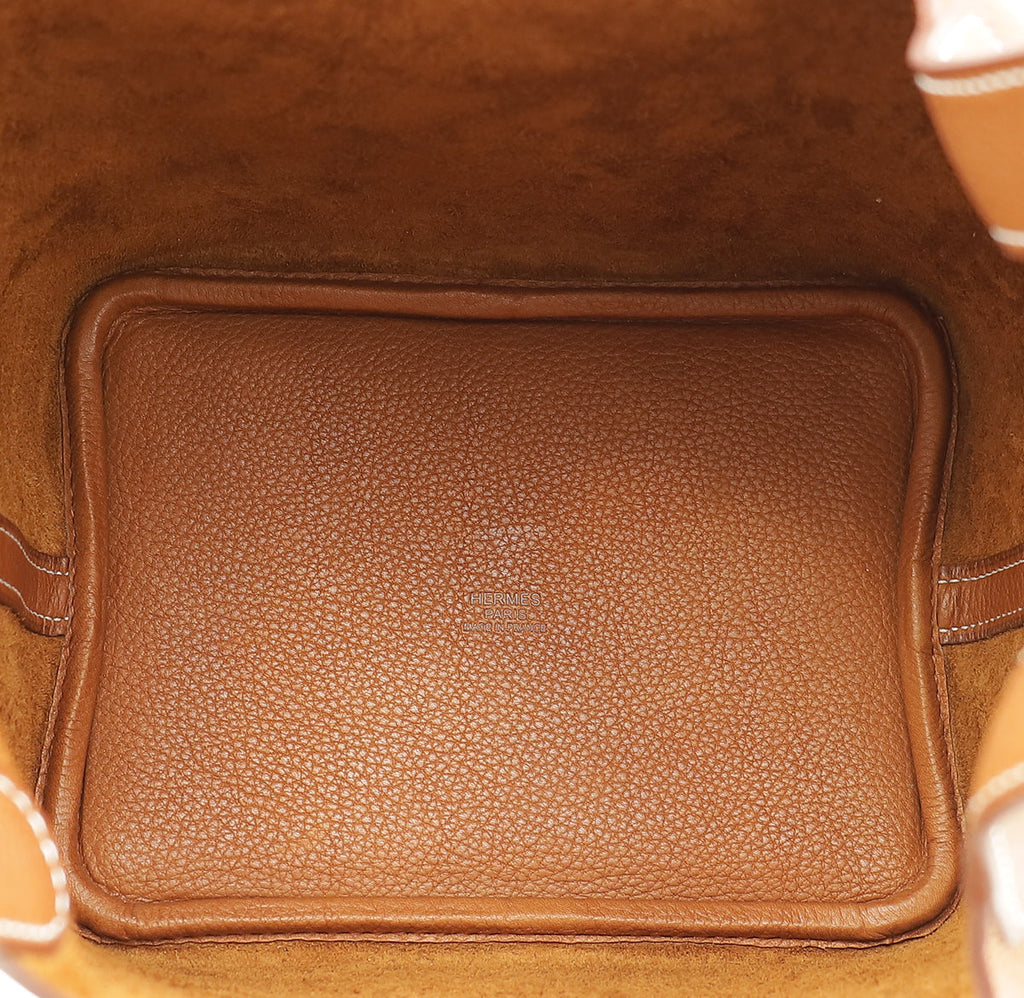 Hermes Fauve Barenbia Faubourg Picotin Lock 18 Bag