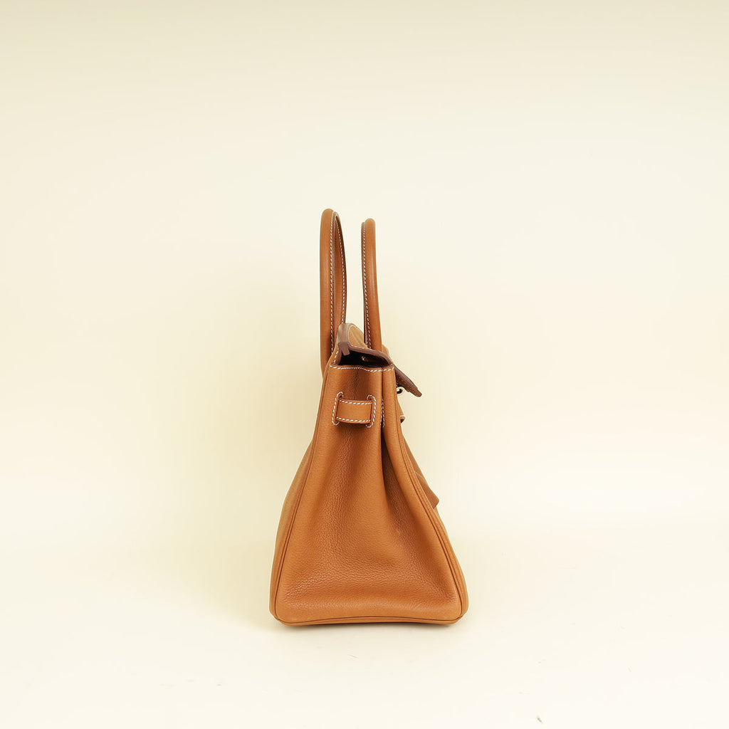 Hermes Fauve Retourne Birkin 30 Bag