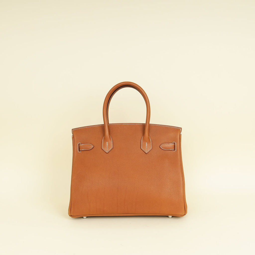 Hermes Fauve Retourne Birkin 30 Bag