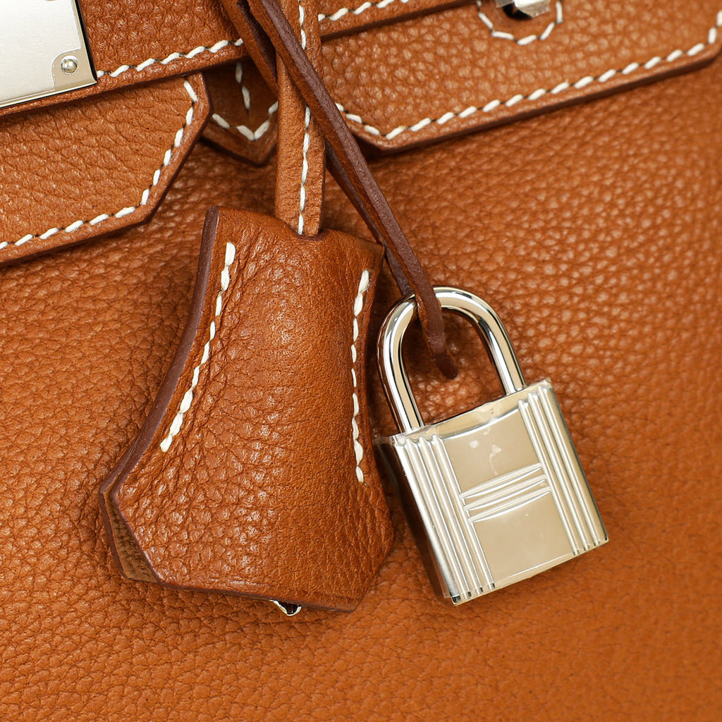 Hermes Fauve Retourne Birkin 30 Bag