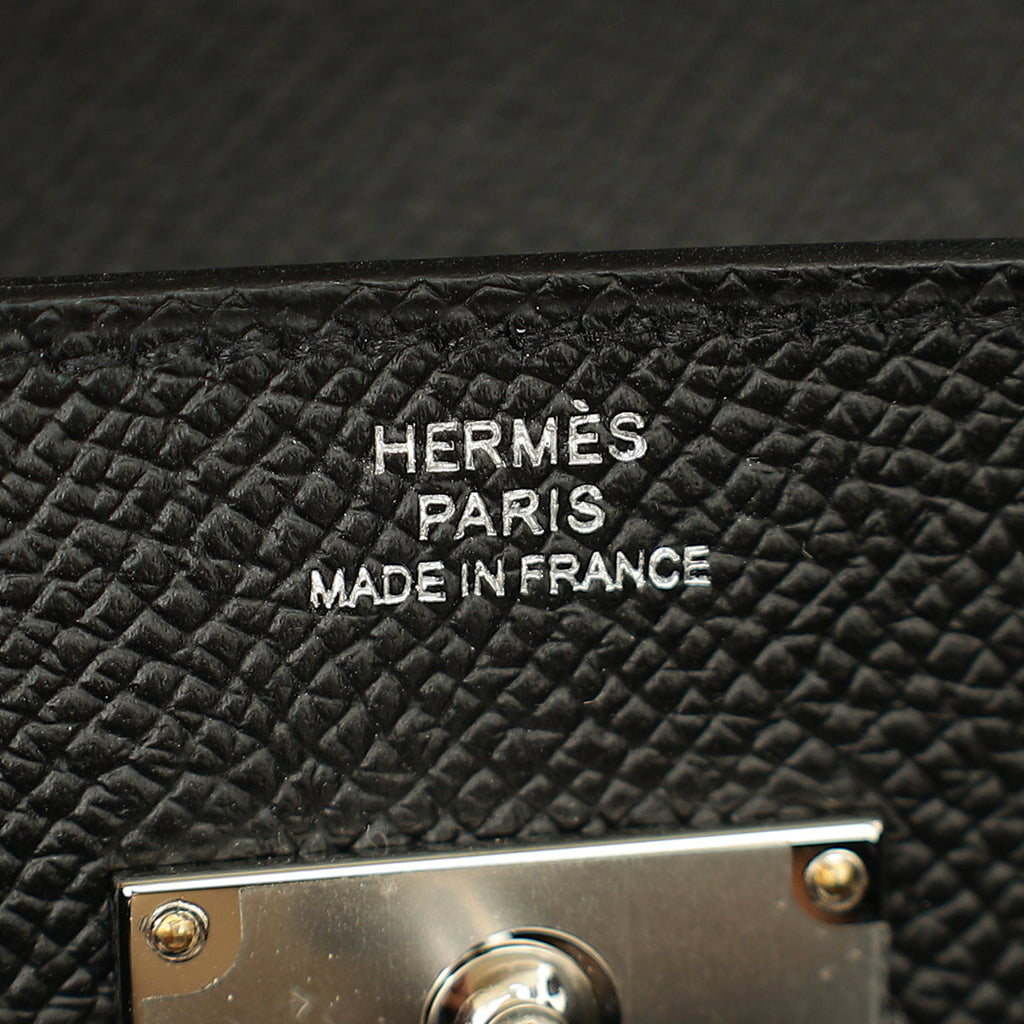Hermes Noir Classic Kelly To Go Wallet