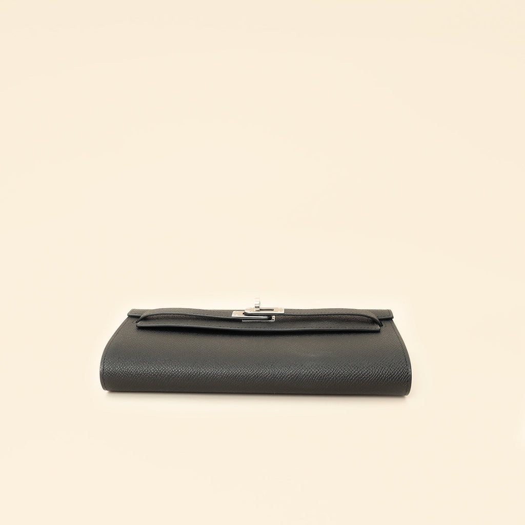 Hermes Noir Classic Kelly To Go Wallet