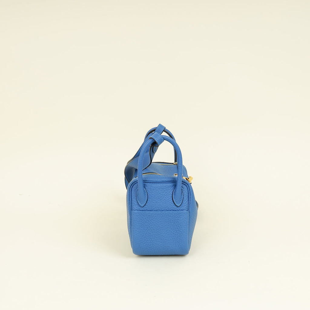 Hermes Bleu Royal Mini Lindy Bag