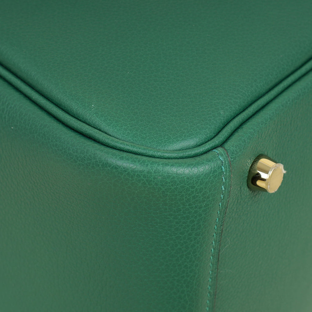 Hermes Vert Vertigo Lindy 26 Bag