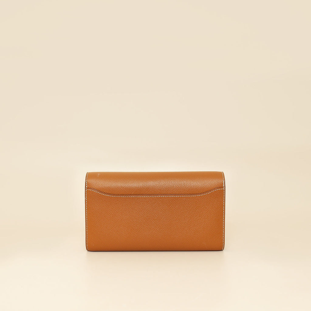 Hermes Gold Constance To Go Wallet