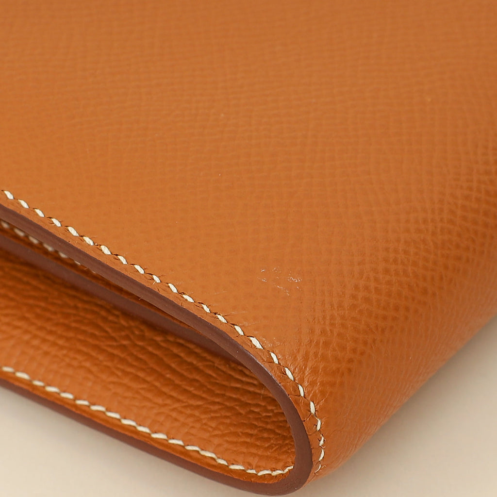 Hermes Gold Constance To Go Wallet