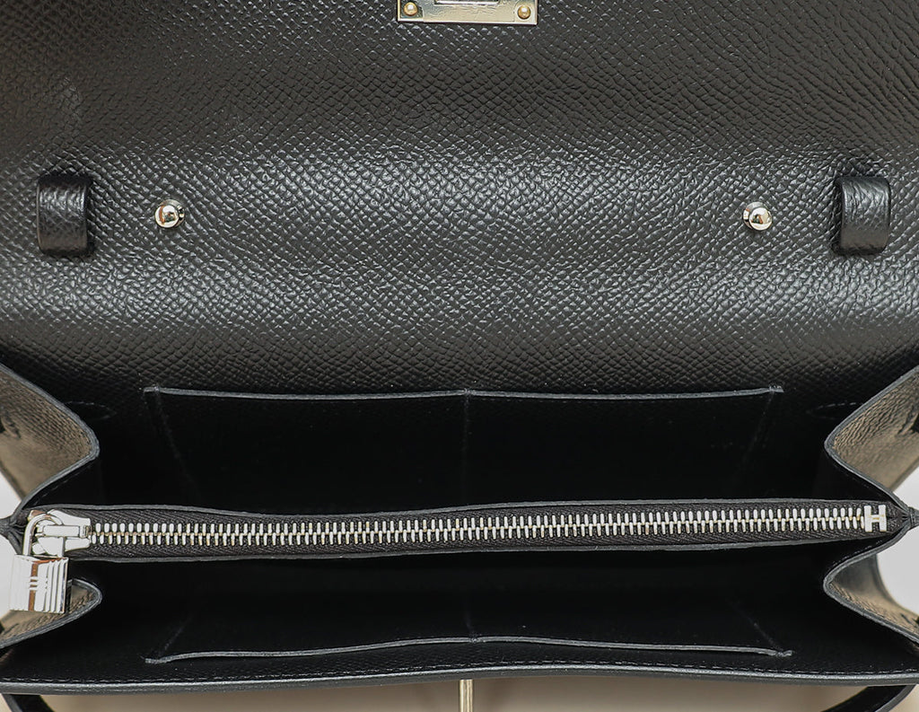 Hermes Noir Kelly To Go Wallet