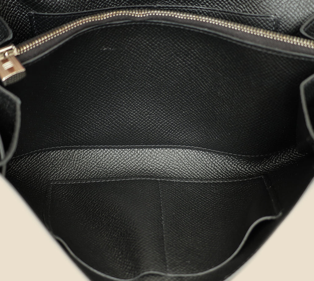 Hermes Noir Kelly To Go Wallet