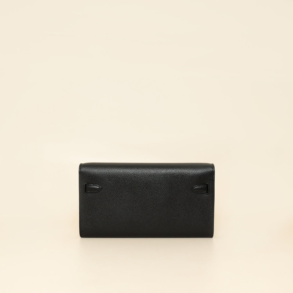 Hermes Noir Kelly To Go Wallet