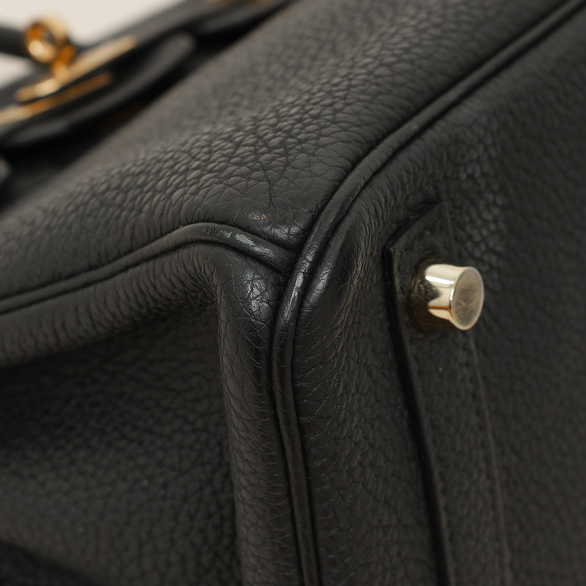Hermes Noir Birkin 25 Bag