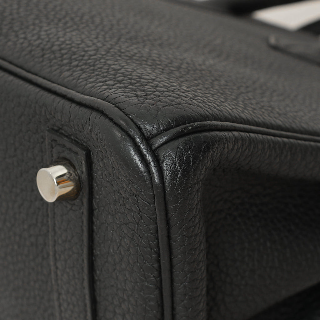 Hermes Noir Birkin 25 Bag