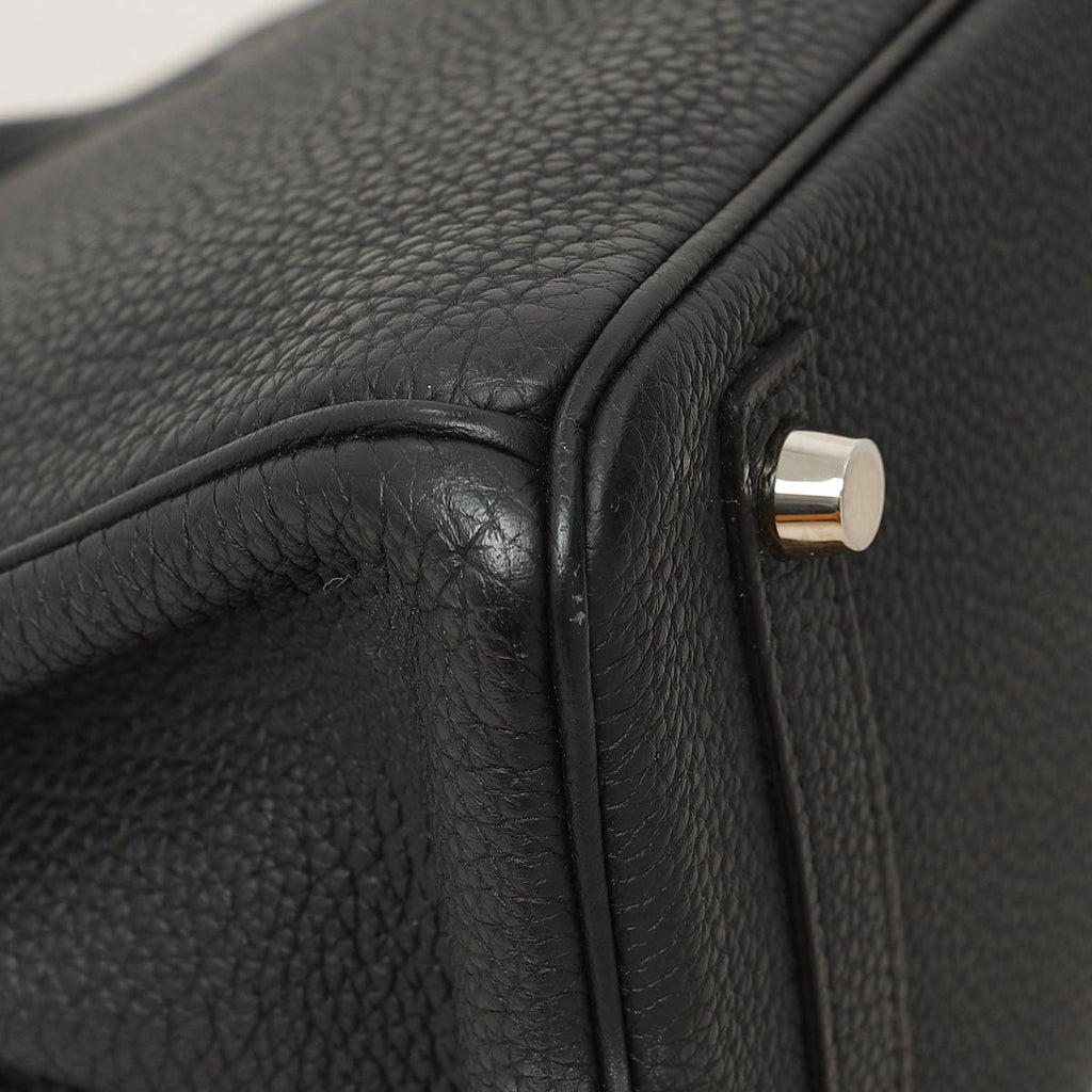 Hermes Noir Birkin 25 Bag