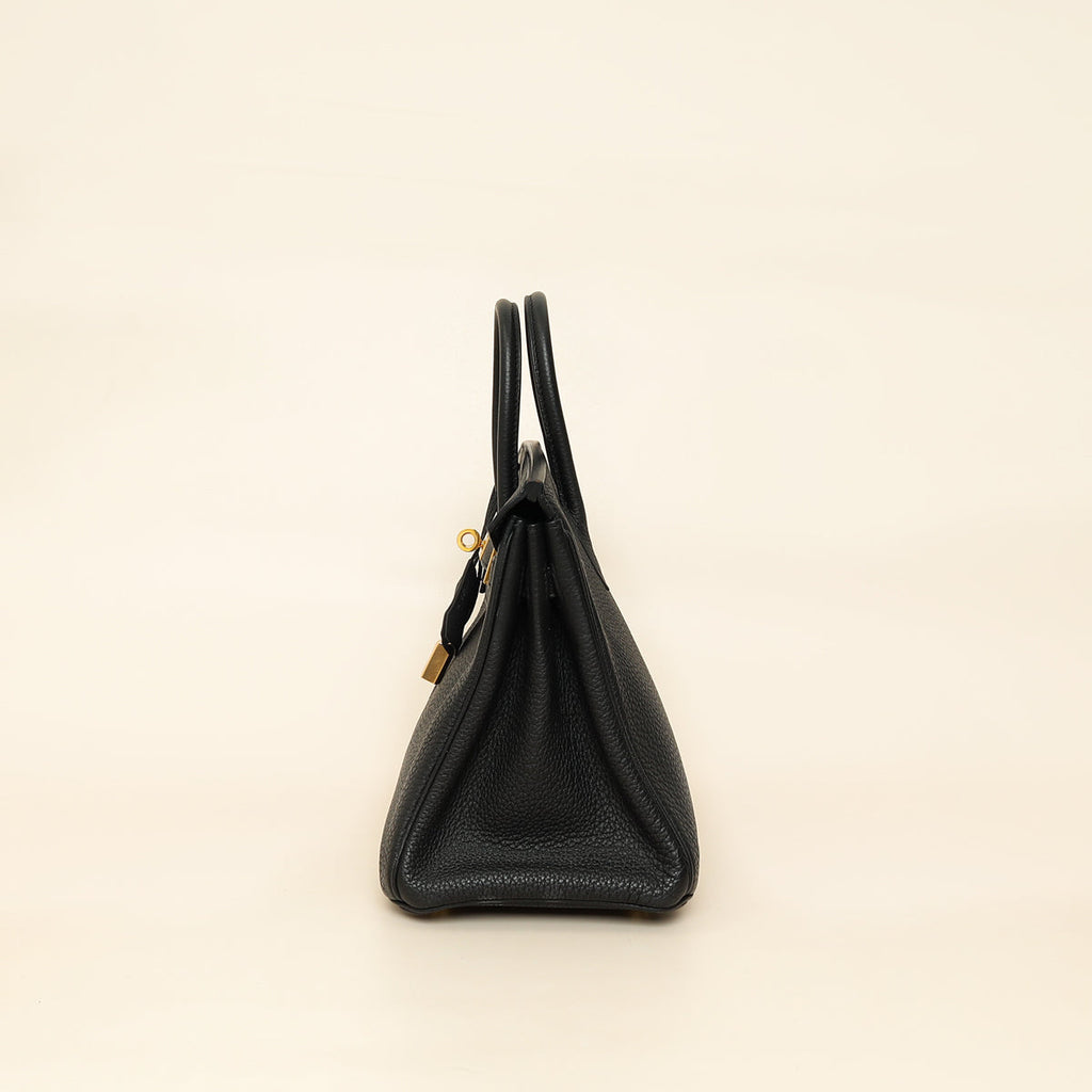 Hermes Noir Birkin 25 Bag