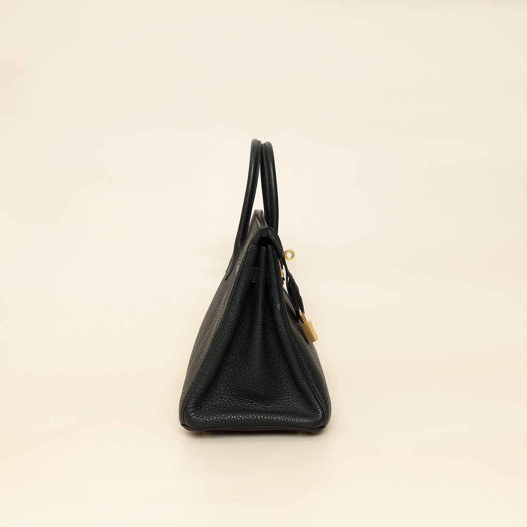 Hermes Noir Birkin 25 Bag