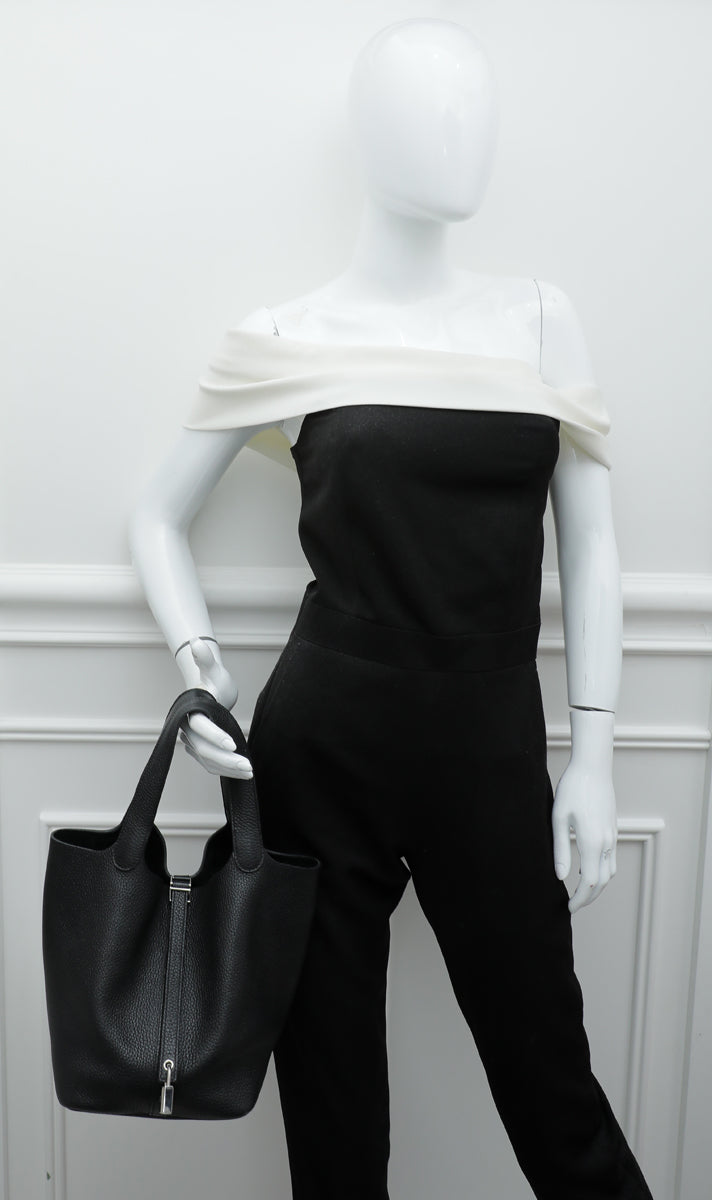Hermes Noir Picotin 22 Bag