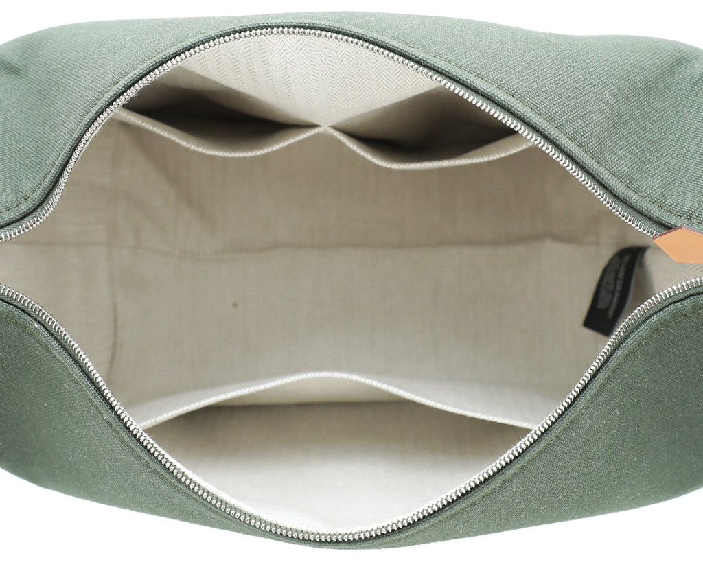 Hermes Vert Foret Bride-A-Brace Large Case Pouch