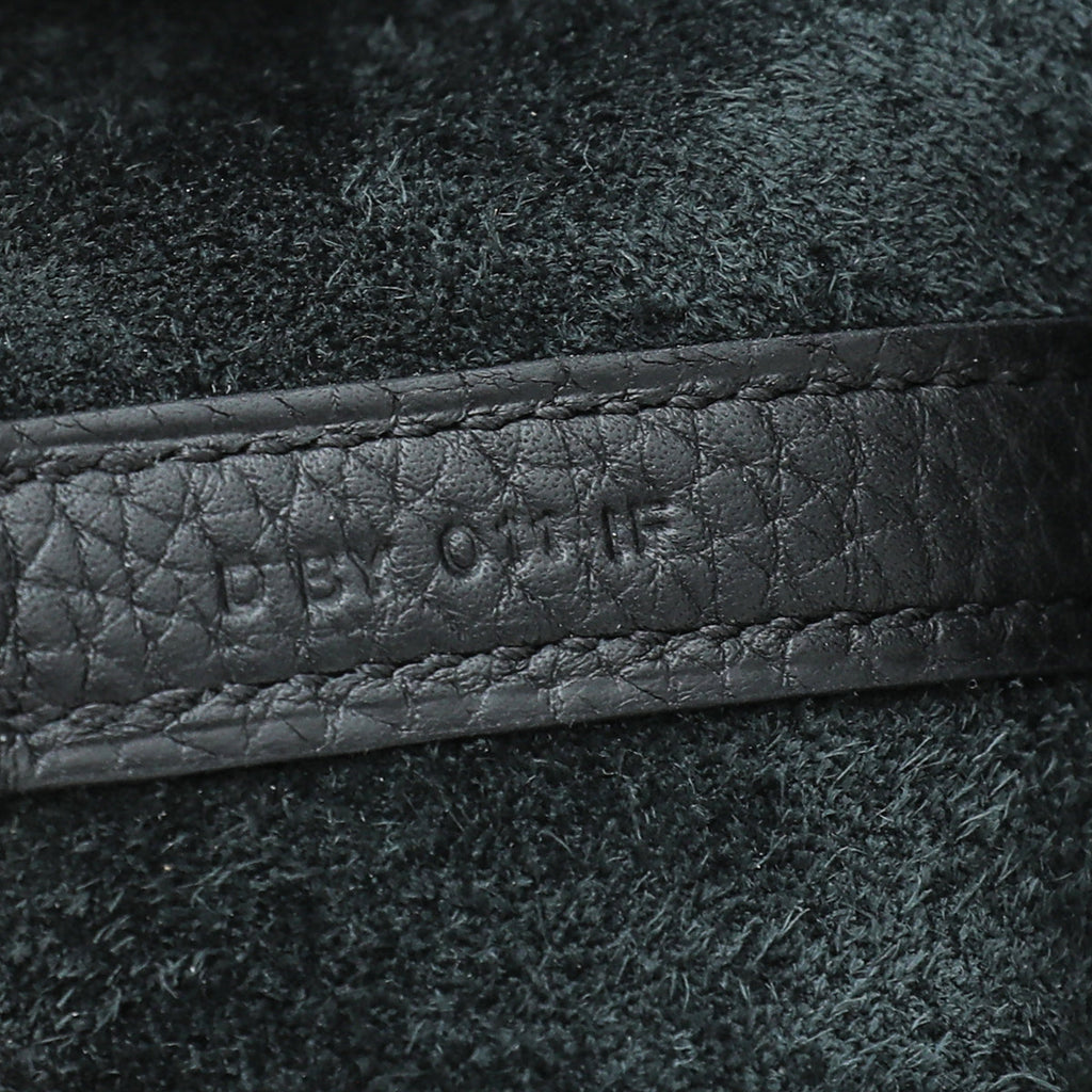 Hermes Noir Alligator Mat Handle Picotin Lock 18 Bag