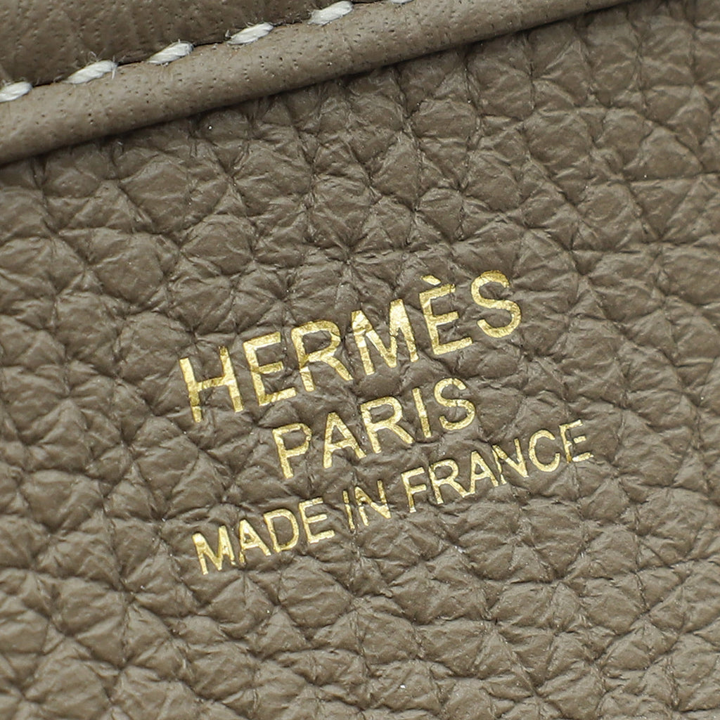 Hermes Etoupe Evelyne III PM Bag