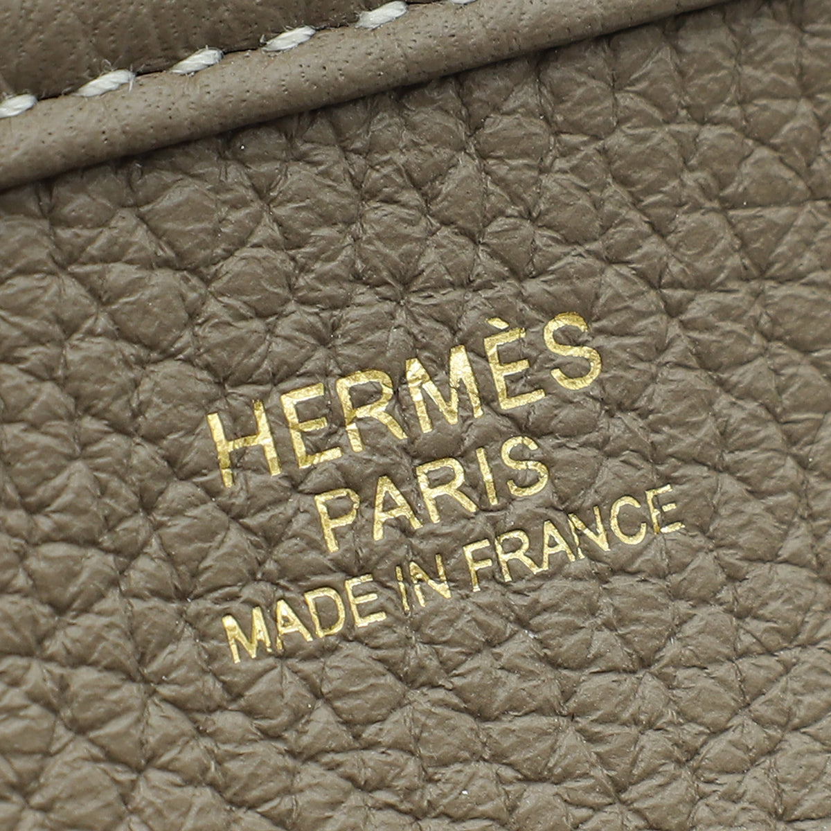 Hermes Etoupe Evelyne III PM Bag