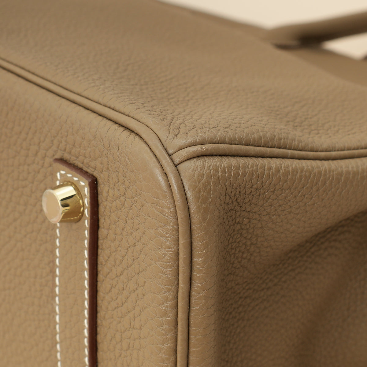 Hermes Etoupe Retourne Birkin 35 Bag