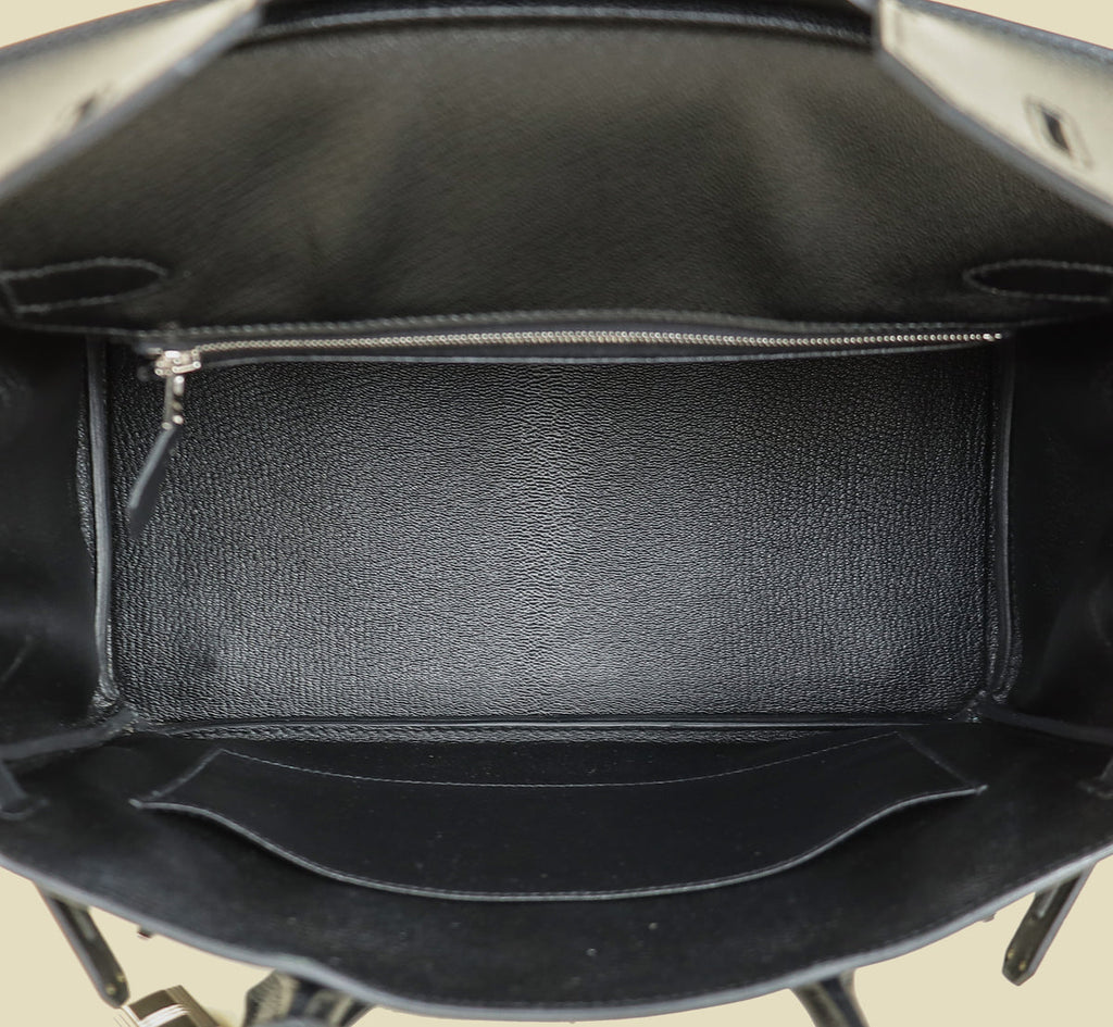 Hermes Noir Birkin 30 Bag