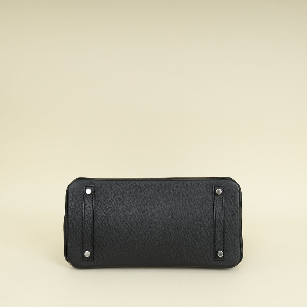 Hermes Noir Birkin 30 Bag