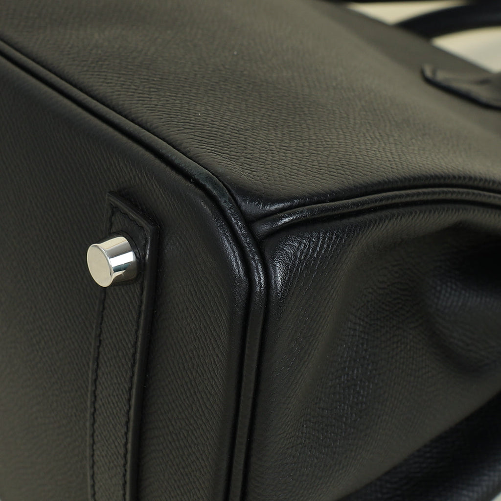 Hermes Noir Birkin 30 Bag