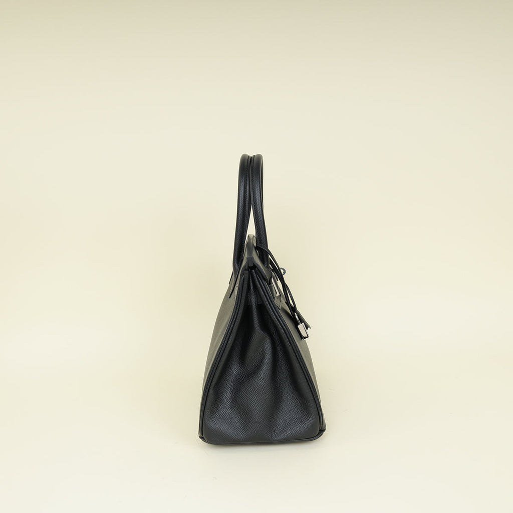 Hermes Noir Birkin 30 Bag