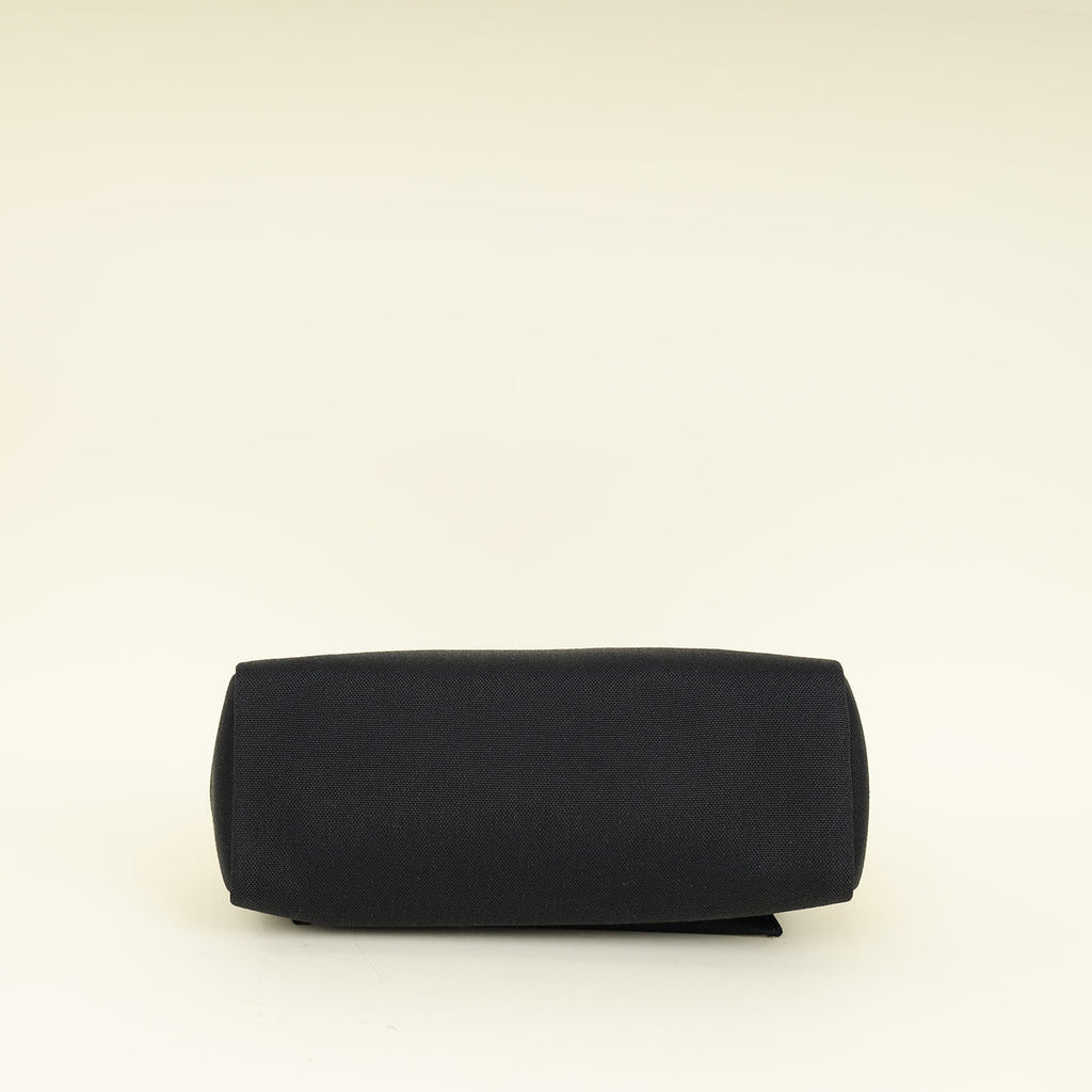 Hermes Noir Herbag Zip 31 PM Retourne Bag W/Twilly