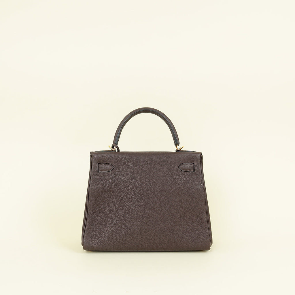 Hermes Chocolate Kelly 28 Bag