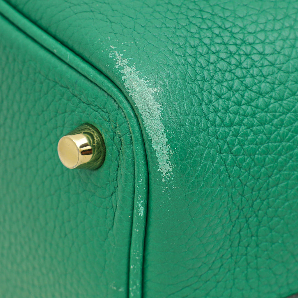 Hermes Vert Vertigo Picotin Lock 18 Bag