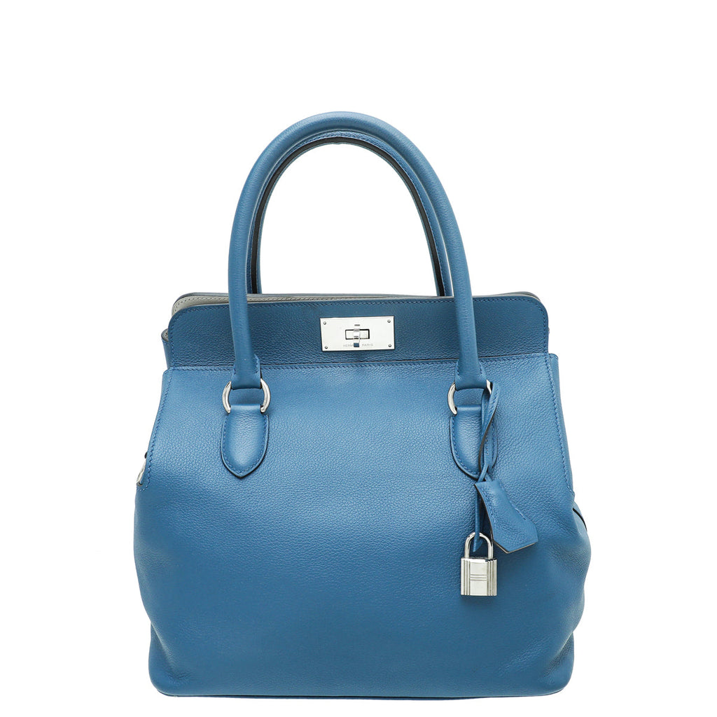 Hermes Bleu De Galice Novillo Toolbox 26 Bag