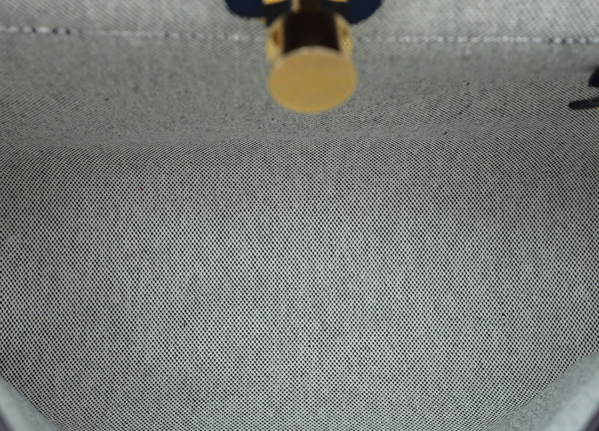 Hermes Bicolor Toile H Berline Vache Hunter Herbag PM Bag