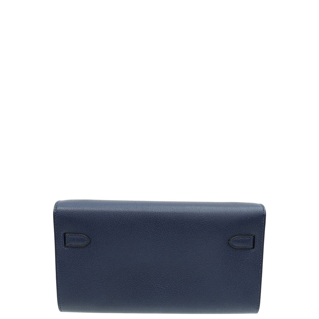 Hermes Bleu Saphire Kelly To Go Chevre Wallet