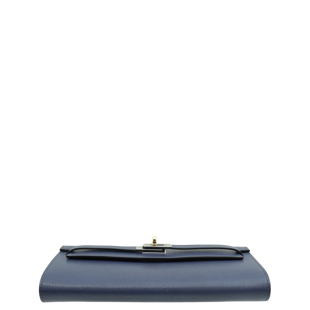 Hermes Bleu Saphire Kelly To Go Chevre Wallet