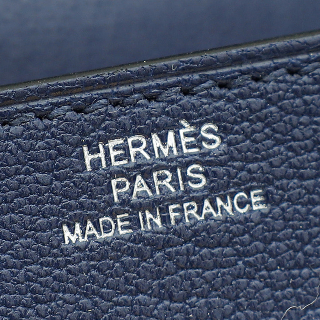 Hermes Bleu Saphire Kelly To Go Chevre Wallet