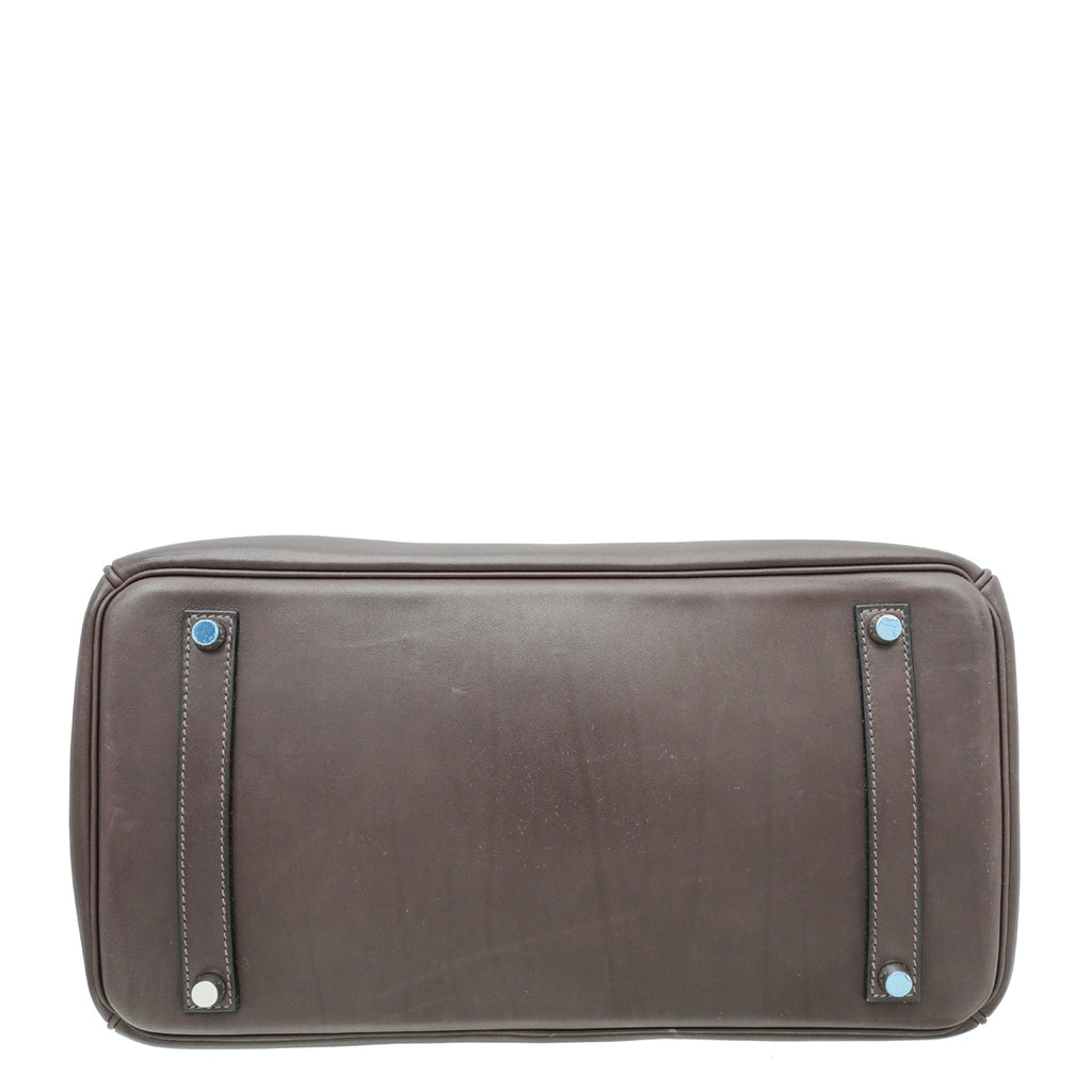Hermes Barenia Chocolate Birkin 35 Bag