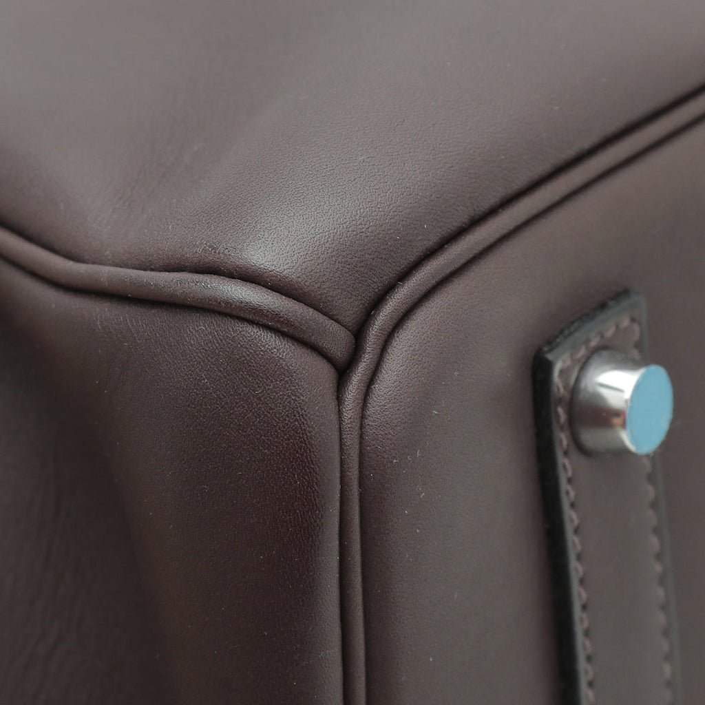 Hermes Barenia Chocolate Birkin 35 Bag
