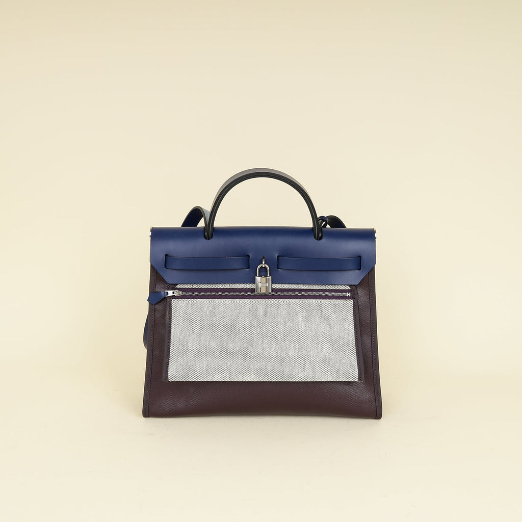 Hermes Multicolor Herbag Zip 31 PM Sellier H Berline Hunter Cowhide Bag