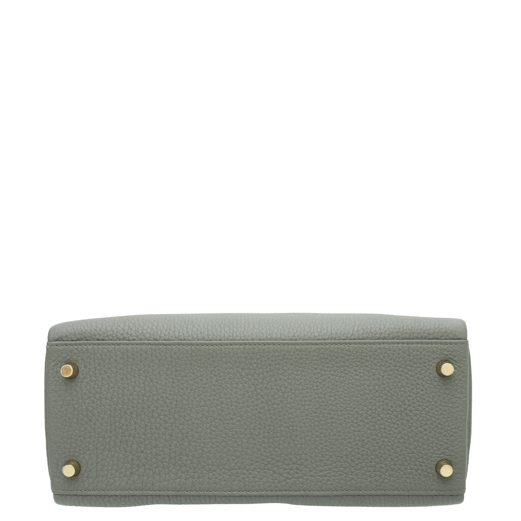 Hermes Gris Etain Retourne Kelly 28 Bag