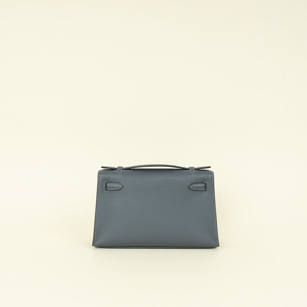 Hermes Gris Misty Kelly Mini Pochette